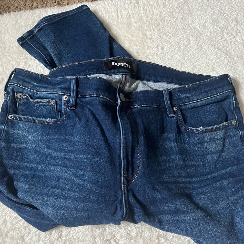 express stretch legging mid rise jeans